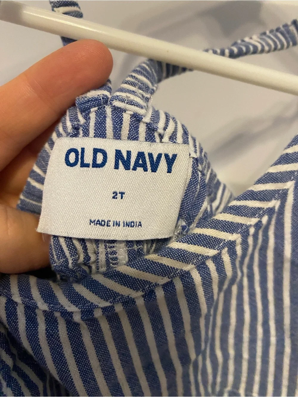 Old Navy Blue & White Striped Romper / Size 2T / GUC